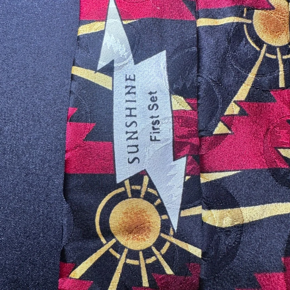 Vintage 1996 Grateful Dead Tie Men's Sunshine First Set 100% Silk‎ Made in USA